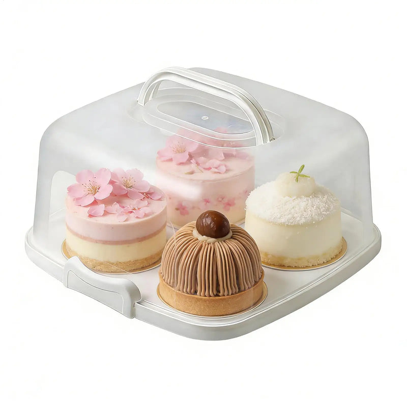 Load image into Gallery viewer, 10 Inch Portable Cake Box Food Fresh-keeping Box Refrigerator Receiving Box Fruits Vegetables Outdoor Camping Storage Boxs
