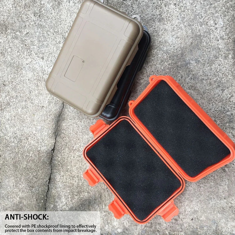Load image into Gallery viewer, Outdoor Waterproof Survival Sealed Box Dustproof Shockproof Plastic EDC Tools Storage Container Case Fishing Tackle Tools Boxes

