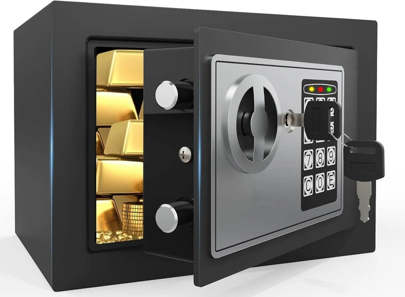 Load image into Gallery viewer, 2026 NEW Electronic Digital Keypad Lock Safe Security Box All Steel for Home Office Password and Key Unlock Safe and Compact
