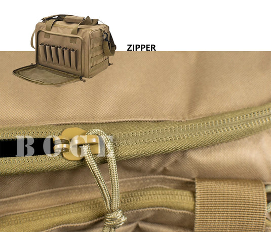 Shooting Range Bag Molle System Outdoor Hunting Accessory Nylon Tactical Gun Case Pack Pistol Tools Shoulder Bag Sniper Black