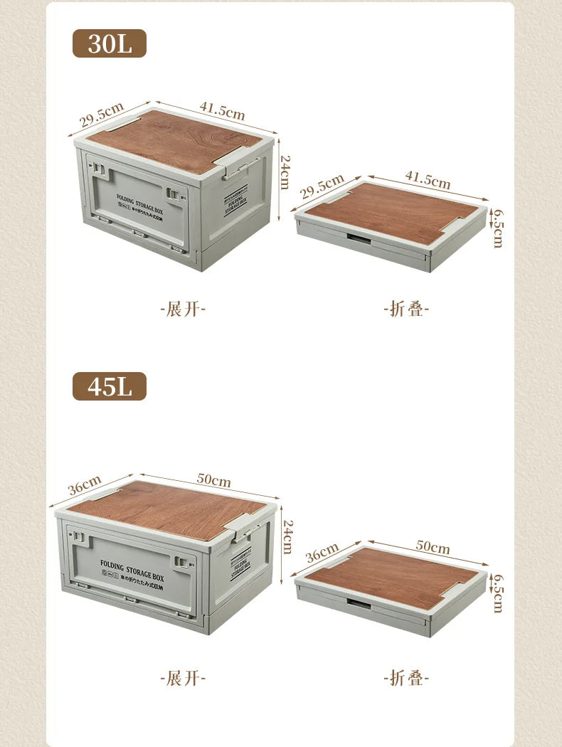 Load image into Gallery viewer, Outdoor Storage Box Side Open Foldable Storage Box Car Trunk Home Camping Box Vehicle Storage Organizer Box
