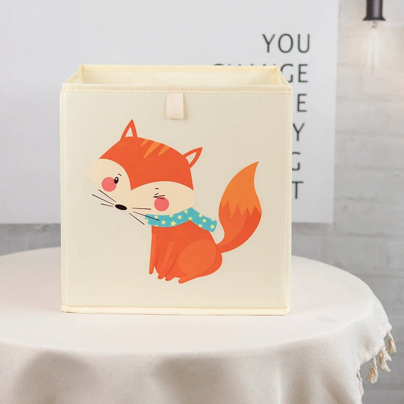 Load image into Gallery viewer, Cartoon Children's Toy Storage Boxes Foldable Oxford Household Storage Basket for Kids Nursery Bedroom Playroom Living Room
