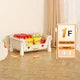 Load image into Gallery viewer, Toy Storage Cart Children's Toy Storage Rack and Shelf Rotating Bookshelf Household Mobile Handcart Living Room Storage Rack
