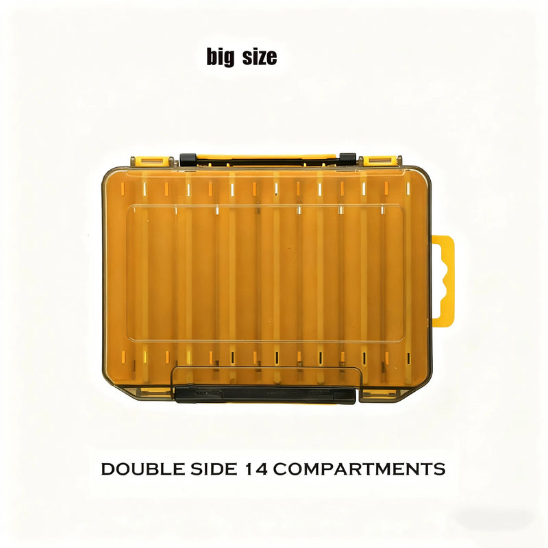 Load image into Gallery viewer, Fishing Tackle Boxes Double Layer Bait Container Portable Organizer Boxes Compartments Fishing Accessories Plastic Case
