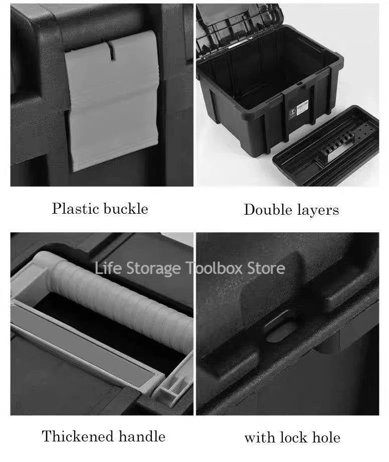Load image into Gallery viewer, Large Tool Box Increase In Height Suitcases Hardware Parts Box Portable Tool Organizer Professional ToolBox For Garage Workshop
