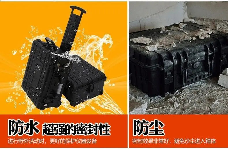 Load image into Gallery viewer, Safety Box Plastic Protective Case Waterproof Seal Pressure-resistant Cutting Sponge Carrying Case Instrument Tool Box
