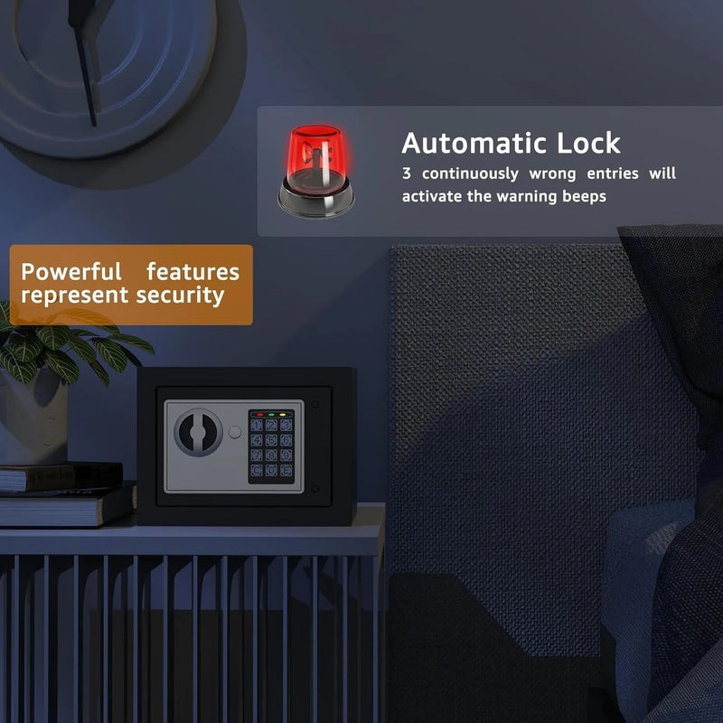 Load image into Gallery viewer, 2026 NEW Electronic Digital Keypad Lock Safe Security Box All Steel for Home Office Password and Key Unlock Safe and Compact
