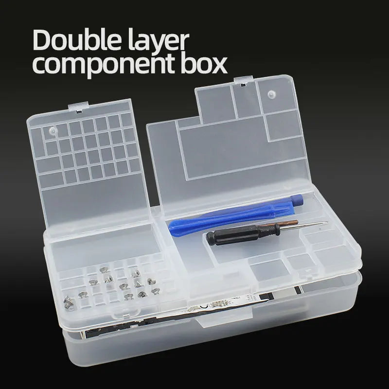 Load image into Gallery viewer, Box, Electronic Components, Transparent Plastic Storage, Small Screw Accessories, Tool Classification Grid
