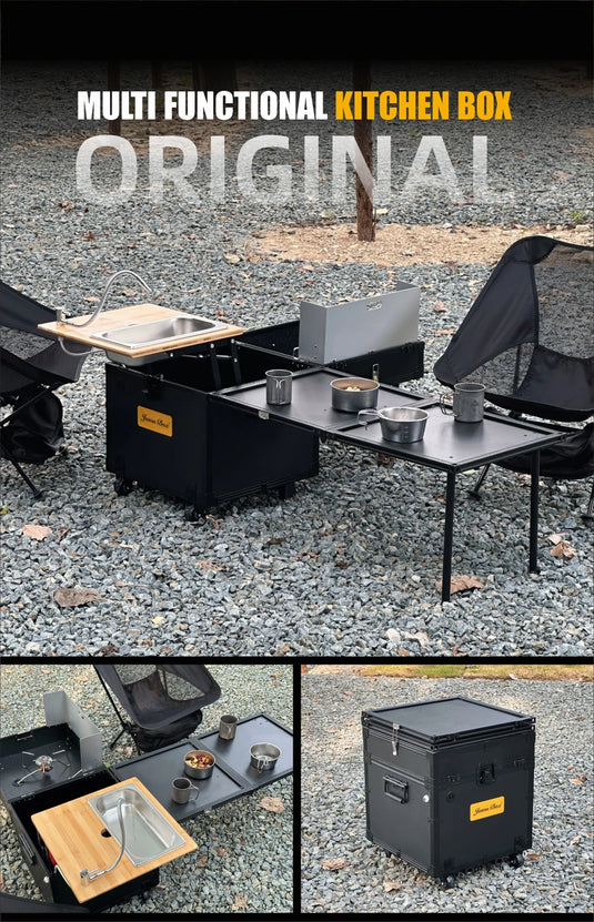 Jason Camping Customized High Quality Camping Folding Storage Box for Outdoor Picnic Compact Van Multi Functional Kitchen Box