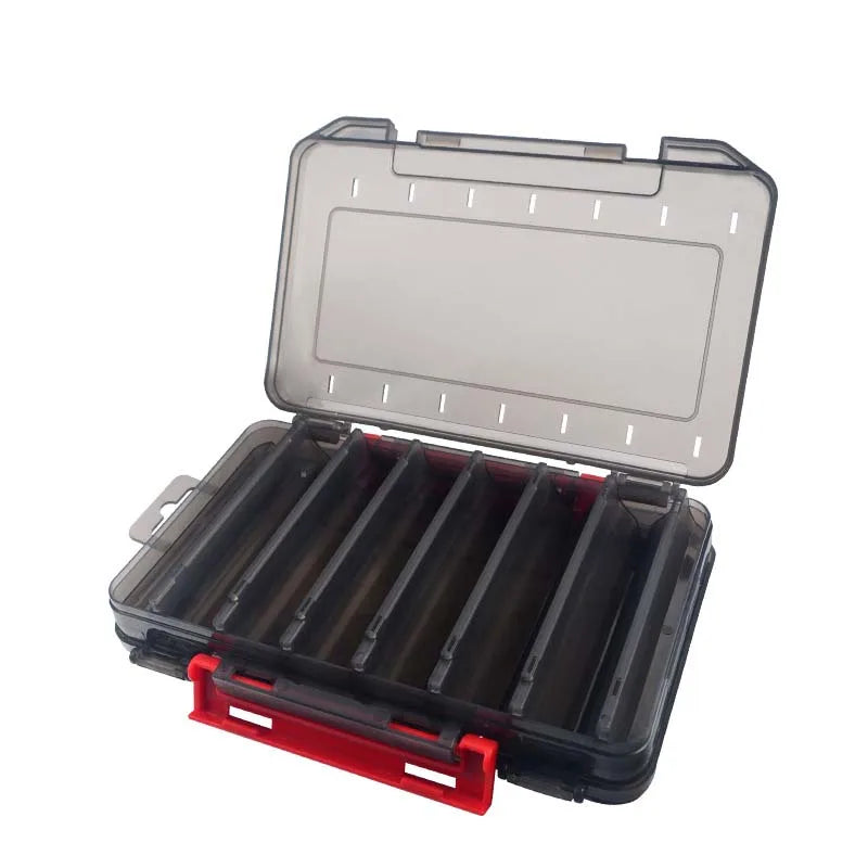 Load image into Gallery viewer, Fishing Tackle box 14 Compartments Fishing Accessories Lure Hook Storage Case Double Sided Fishing Tool organizer boxes
