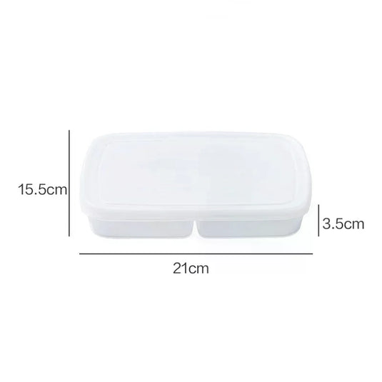 1PCS 4 Grids Food Fruit Storage Box Portable Compartment Refrigerator Freezer Organizers Meat Onion Ginger Container Boxes