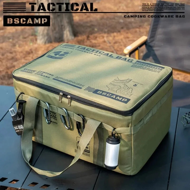 Load image into Gallery viewer, Outdoor folding storage box, picnic camping equipment storage box, tableware and kitchenware storage bag, large capacity
