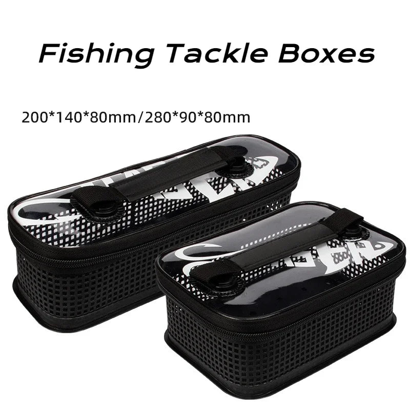 Load image into Gallery viewer, Fishing Tackle Boxes Portable Mesh Flushing Sea Fishing Lure Boat Bait Carrying Iron Plate Storage Bag Fishing Supplies
