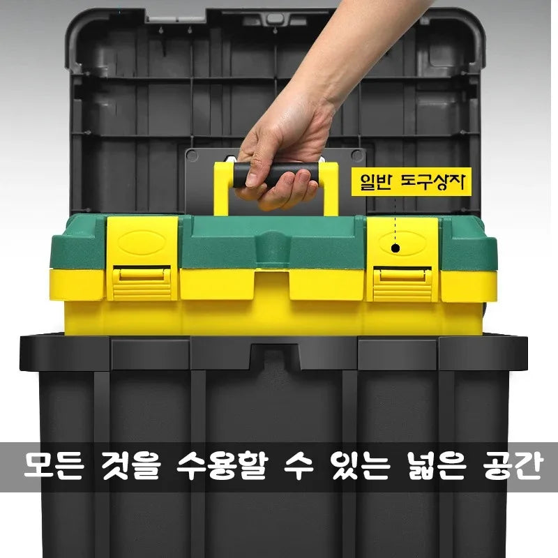 Load image into Gallery viewer, Large Tool Box Hardware Toolbox Home Multifunctional Large Capacity Maintenance Tool Storage Case Hard Case Tool bucket
