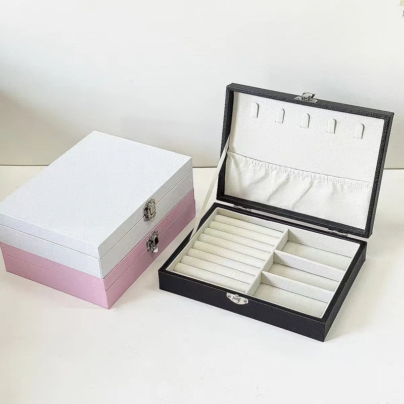 Load image into Gallery viewer, Jewelry Organizer Box - Portable Storage Case For Necklaces, Earrings, Rings, Accessory Storage, Jewelry Boxes
