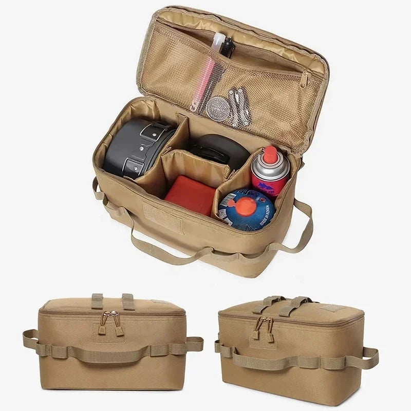 Load image into Gallery viewer, Camping Gas Tank Storage Bag Outdoor Large Capacity Ground Nail Tool Bags Picnic Cookware Utensils Organizer bags Мужская сумка
