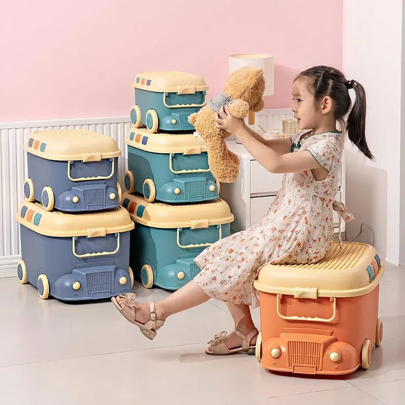 Load image into Gallery viewer, Children's Toy Organizer Building Block Storage Box Snack Organizer Large Capacity Cartoon Storage Box Clothes Storage Box
