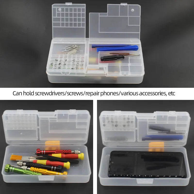 Load image into Gallery viewer, Box, Electronic Components, Transparent Plastic Storage, Small Screw Accessories, Tool Classification Grid
