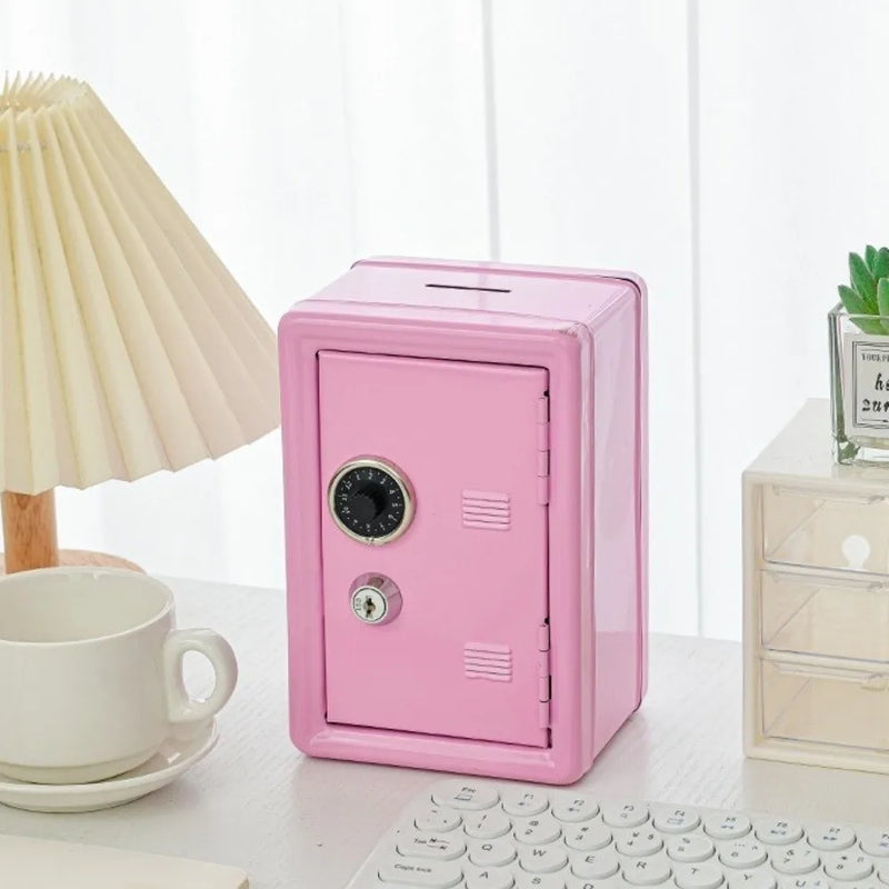 Load image into Gallery viewer, Decorative Box Password Lock Mini Safe Box Anti-Theft Cabinet Piggy Bank Metal Money Storage Box Cash Savings
