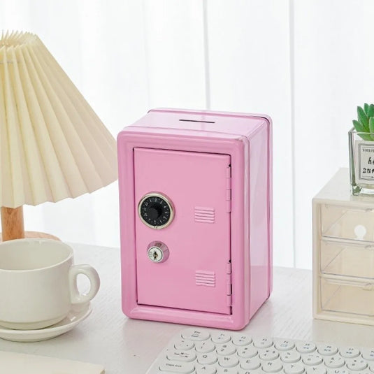 Decorative Box Password Lock Mini Safe Box Anti-Theft Cabinet Piggy Bank Metal Money Storage Box Cash Savings