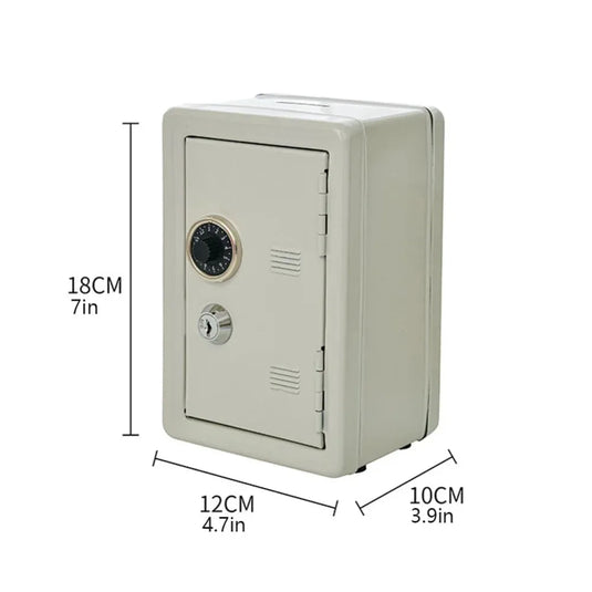 Decorative Box Password Lock Mini Safe Box Anti-Theft Metal Strongbox Cabinet Money Bank Valuables Security