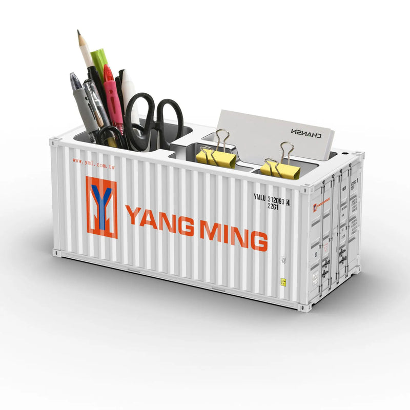 Load image into Gallery viewer, Miniature Realistic Shipping Container Model Simple Multifunctional Office Desktop Pen Holder Storage Box Home Decor Craft

