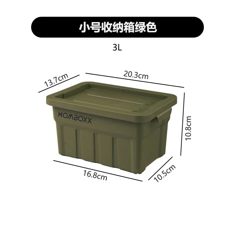 Load image into Gallery viewer, Industrial Style Large Capacity Camping Storage Box Thickened Desktop Organizer for Car Miscellaneous Item Storage
