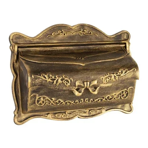 Matte Black European Rustic Iron Mailbox Vintage Bucket Tin Newspaper Post Letter Box Aluminum Design