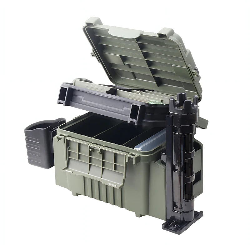 Load image into Gallery viewer, Large Fishing Box Organizer Multi-function Lure Live Fish Bucket Thickening Storage Box Fishing Accessories Tackle Box Pesca
