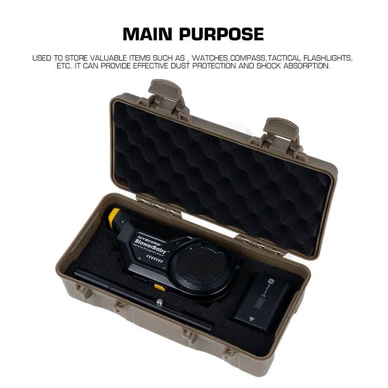 Load image into Gallery viewer, Tactical Equipment Outdoor Shockproof Protection Storage Box Shooting Hunting Laser Box Versatile EDC Flashlight Hard Case
