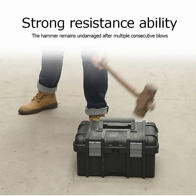 Load image into Gallery viewer, Large Tool Box Increase In Height Suitcases Hardware Parts Box Portable Tool Organizer Professional ToolBox For Garage Workshop
