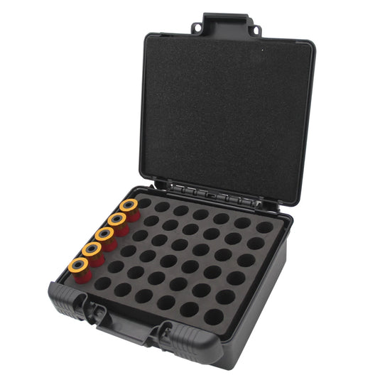 Tactical 12Ga Ammo Box 42 Rounds Bullets Case Pistol Rifle Ammunition Holder Cartridge Storage Box Case for Hunting Shooting