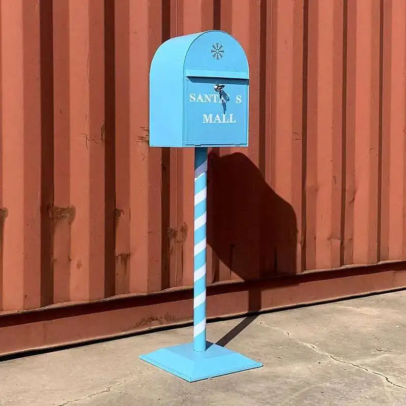 Load image into Gallery viewer, Household Industrial Style Photography Prop Mailbox Retro Christmas Mailboxes Tin Letter Box Vertical Suggestion Box Letter Box
