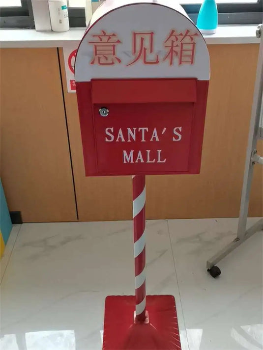 Household Industrial Style Photography Prop Mailbox Retro Christmas Mailboxes Tin Letter Box Vertical Suggestion Box Letter Box