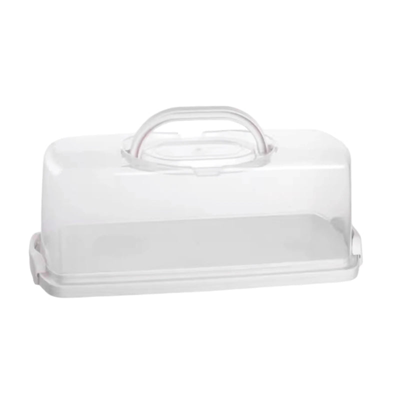 Load image into Gallery viewer, Rectangular Bread Box Food Storing Multifunction with Transparent Lid with Handle Bread Keeper for Graduation DIY Baking

