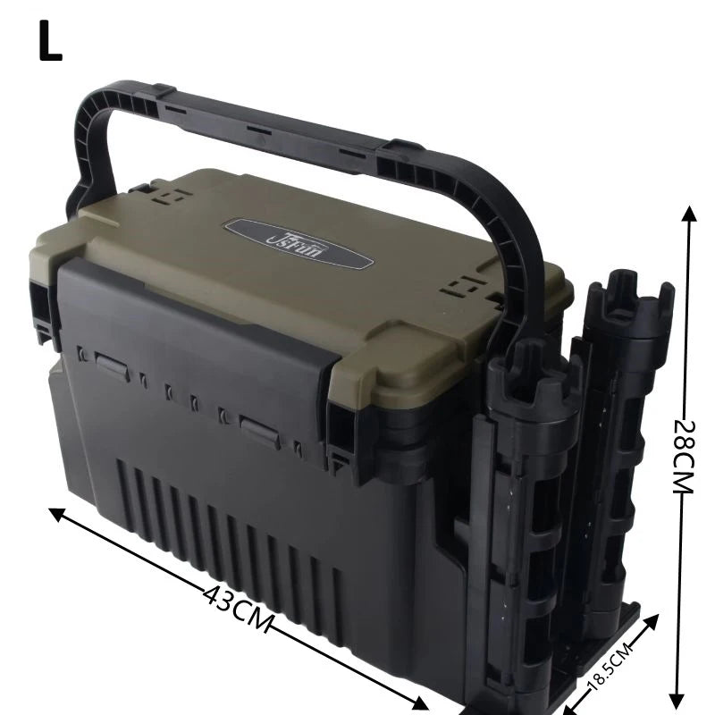 Load image into Gallery viewer, Large Fishing Box Organizer Multi-function Lure Live Fish Bucket Thickening Storage Box Fishing Accessories Tackle Box Pesca
