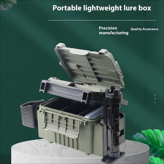 Lure Box Fish Box Lure Bait Storage Box Sea Fishing Rock Fishing Can Sit Reinforced Thickened Large Capacity Multi-layer