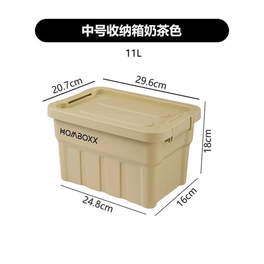 Industrial Style Large Capacity Camping Storage Box Thickened Desktop Organizer for Car Miscellaneous Item Storage
