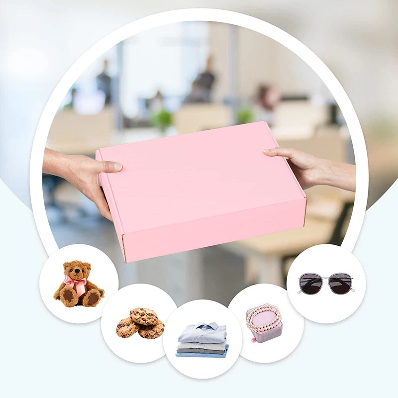 Load image into Gallery viewer, 5PCS Shipping Boxes Cardboard Corrugated Mailer Boxes for Packaging Craft Gifts Giving Products for Small Business Wedding Party
