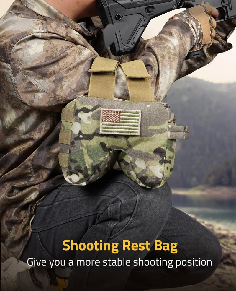 Load image into Gallery viewer, Shooting Bag Filled Prone Shooting Rest Bag Front or Rear Squeeze Bag Hunting Gun Holders Range Outdoor Sports
