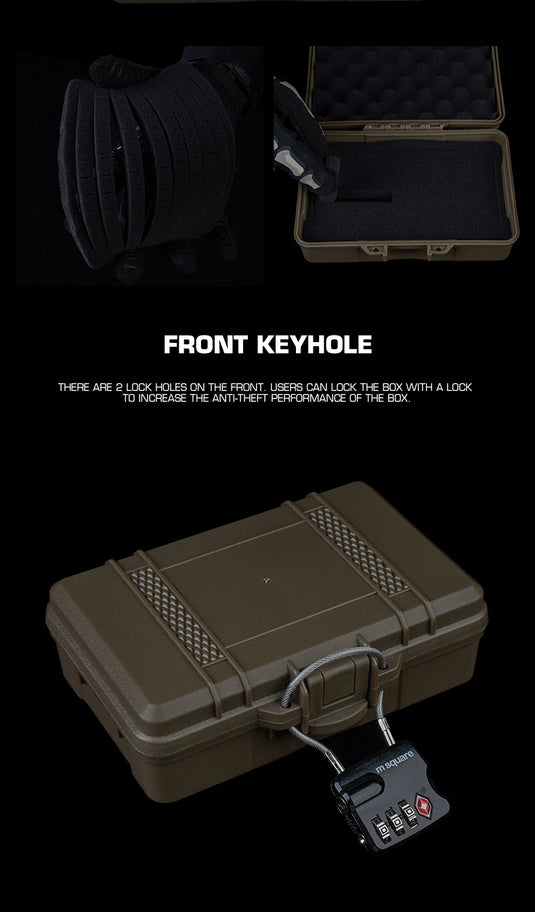 Tactical Equipment Outdoor Shockproof Protection Storage Box Shooting Hunting Laser Box Versatile EDC Flashlight Hard Case