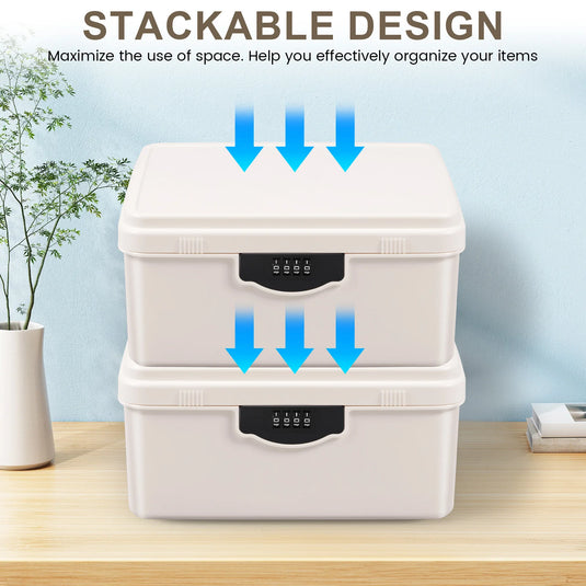 Digital Password Lock Safe Box Medicine Locking Box Portable Passport Files Cash Jewelry Privacy Security Organizer Case
