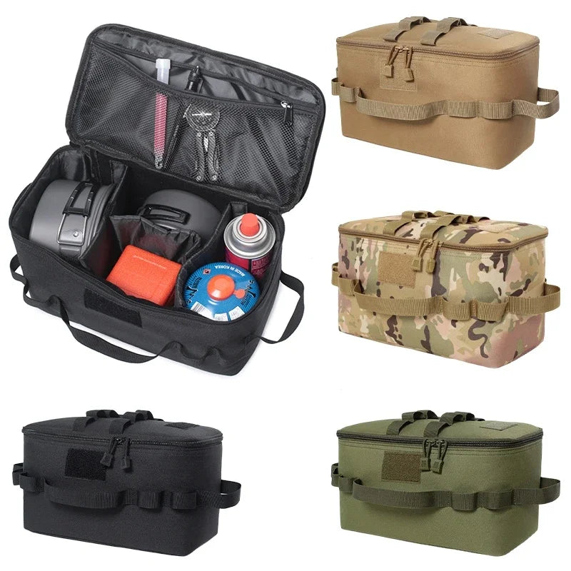 Load image into Gallery viewer, Camping Gas Tank Storage Bag Outdoor Large Capacity Ground Nail Tool Bags Picnic Cookware Utensils Organizer bags Мужская сумка
