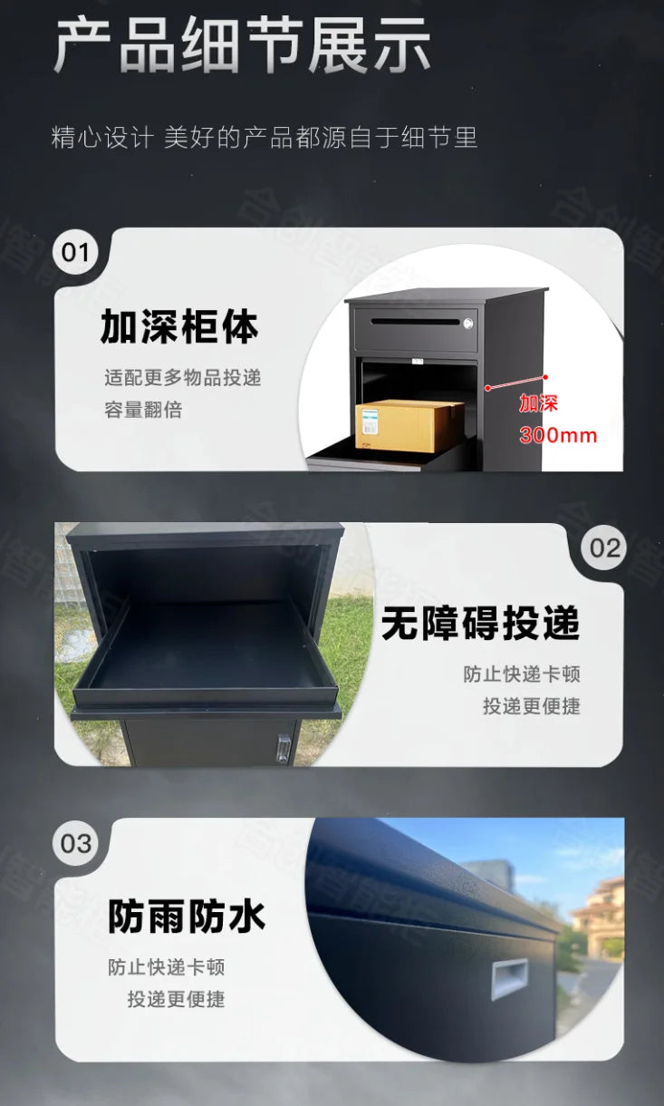Load image into Gallery viewer, Letter Box Post Office Mailboxes Weatherproof-Parcel-Drop-Box For Residential
