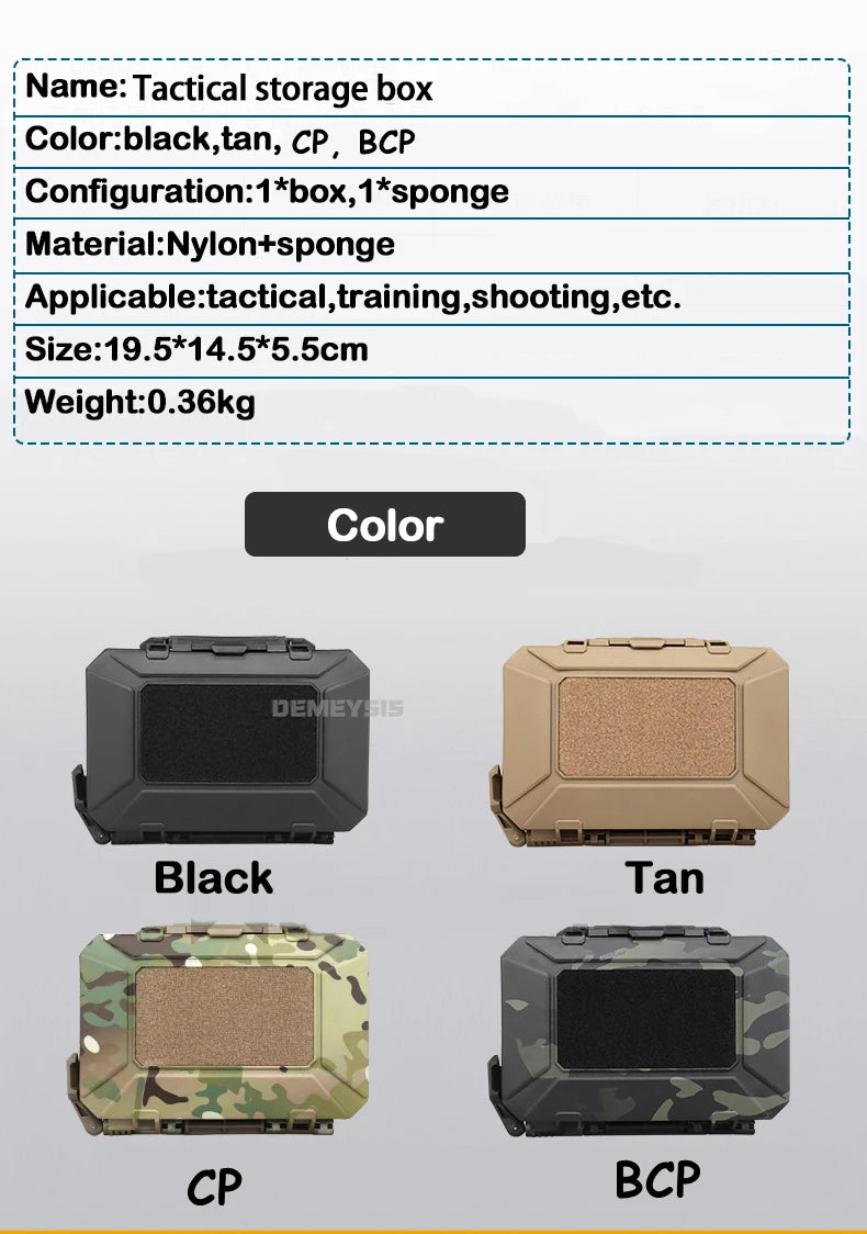 Load image into Gallery viewer, Tactical Equipments Storage Box  Waterproof Outdoor Hunting Gun Accessories Carry Case Lockable Molle Hard Shell Bag
