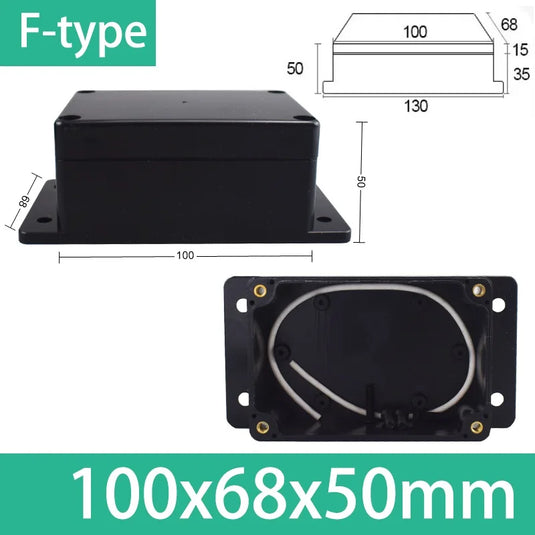 ABS Waterproof Box Housing Electronic Safe Case Plastic Boxes Black Wire Junction Box Plastic Organizer IP67 Waterproof Enclosur