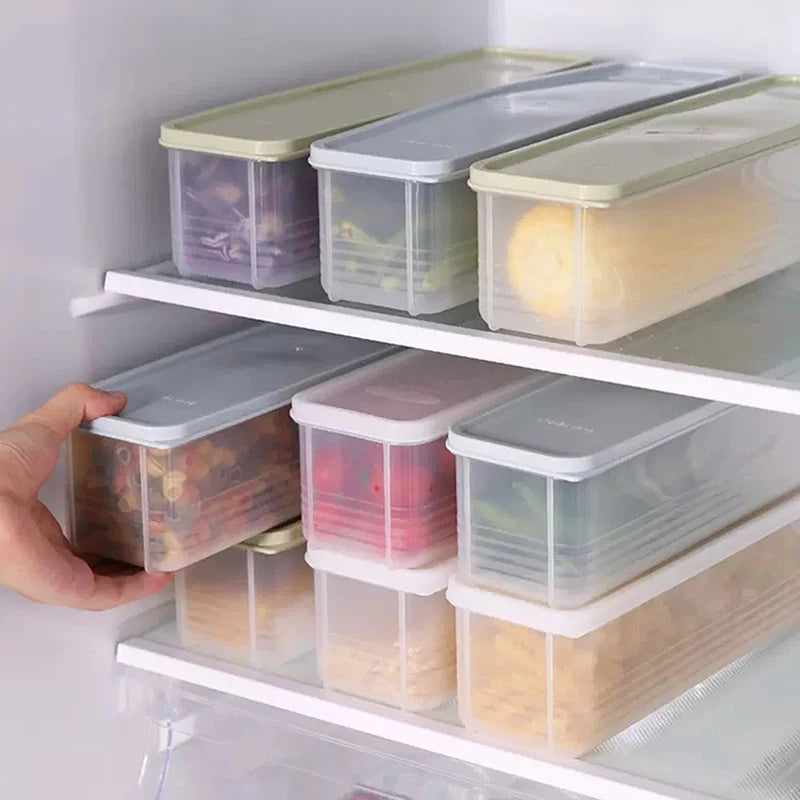 Load image into Gallery viewer, Fresh Box Refrigerator Storage Boxes Scallions Food Container with Lid Cold Crisper Sealed Kitchen Fresh Fruit Fridge Organiser
