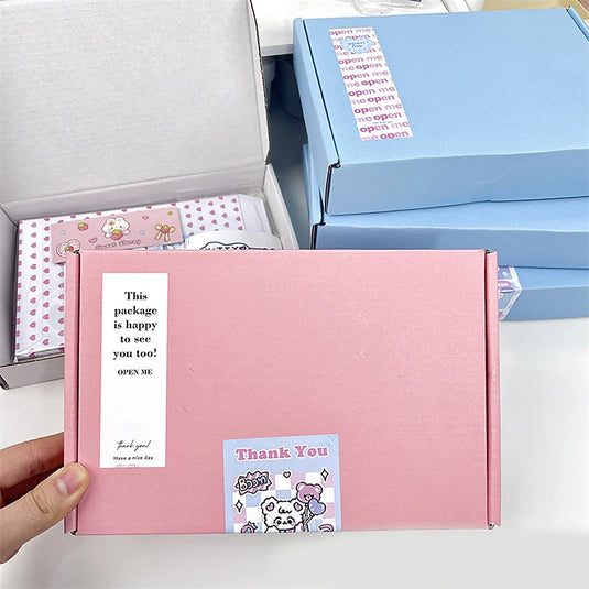 5PCS Shipping Boxes Cardboard Corrugated Mailer Boxes for Packaging Craft Gifts Giving Products for Small Business Wedding Party