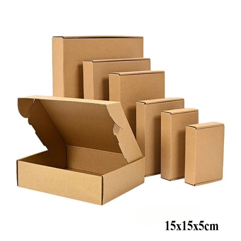 Load image into Gallery viewer, 20/10PCS Corrugated Box Mailers,Brown Cardboard Shipping Box Corrugated Box Mailer Shipping Box Kraft Paper Packaging Box
