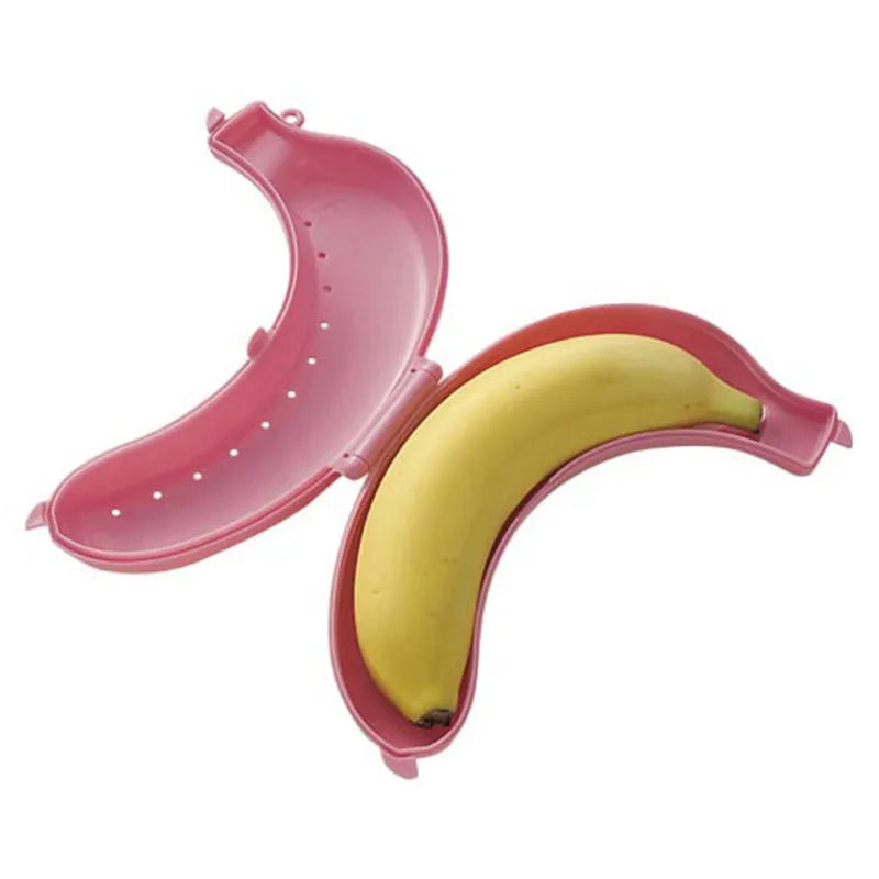 Load image into Gallery viewer, Banana Storage Box for Outdoor Travel Cute  Case Protector  Container Trip  Lunch Fruit Storage  Holder
